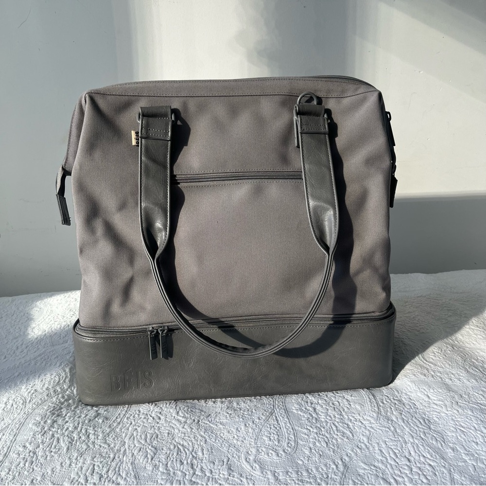BÉIS Mini Weekender Travel Bag Carry-On Canvas Overnight – Like New